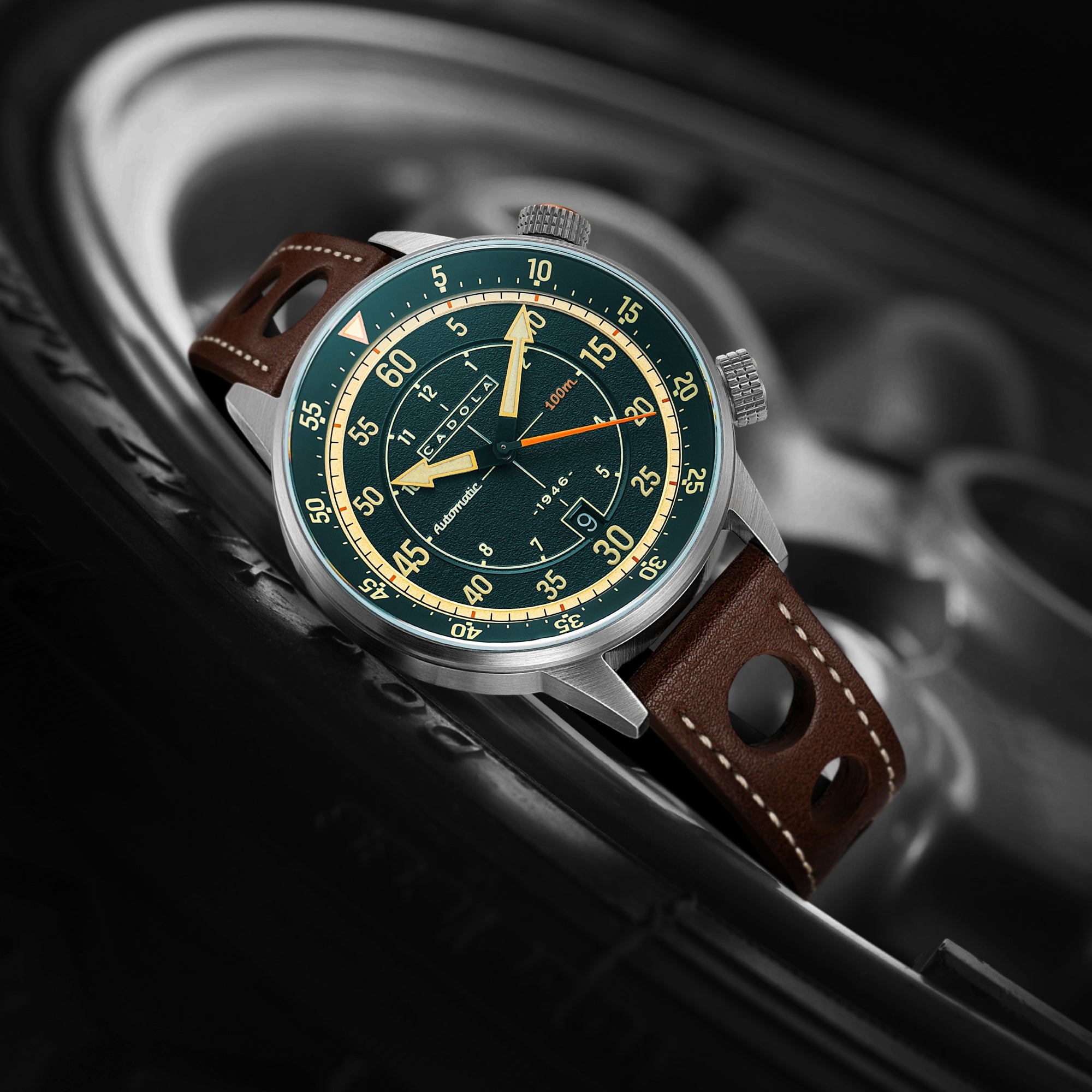 Watch Rally Brand Bottle Green | Rally Timer Automatic – Cadola1946