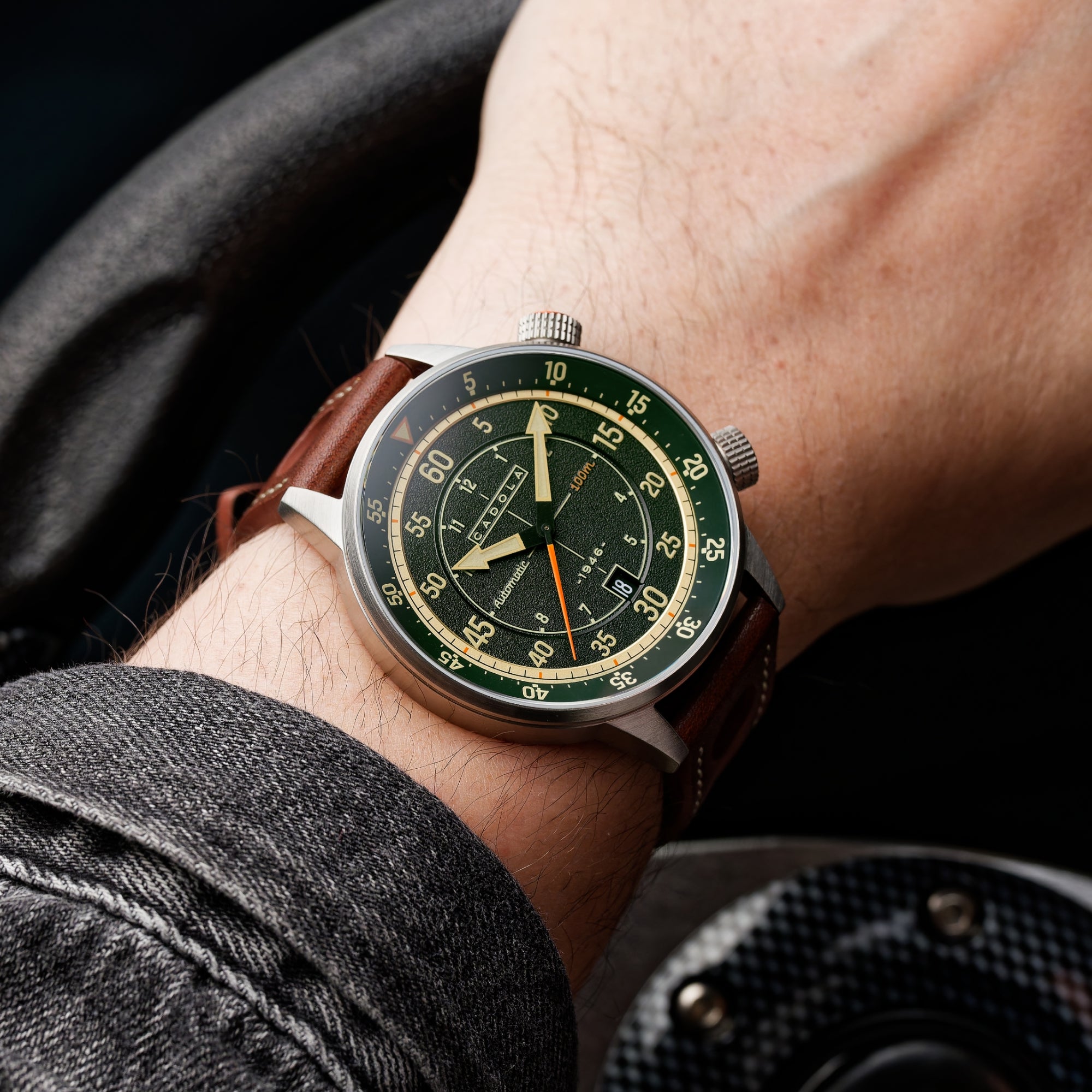 Bottle Green | Rally Timer Automatic – Cadola1946