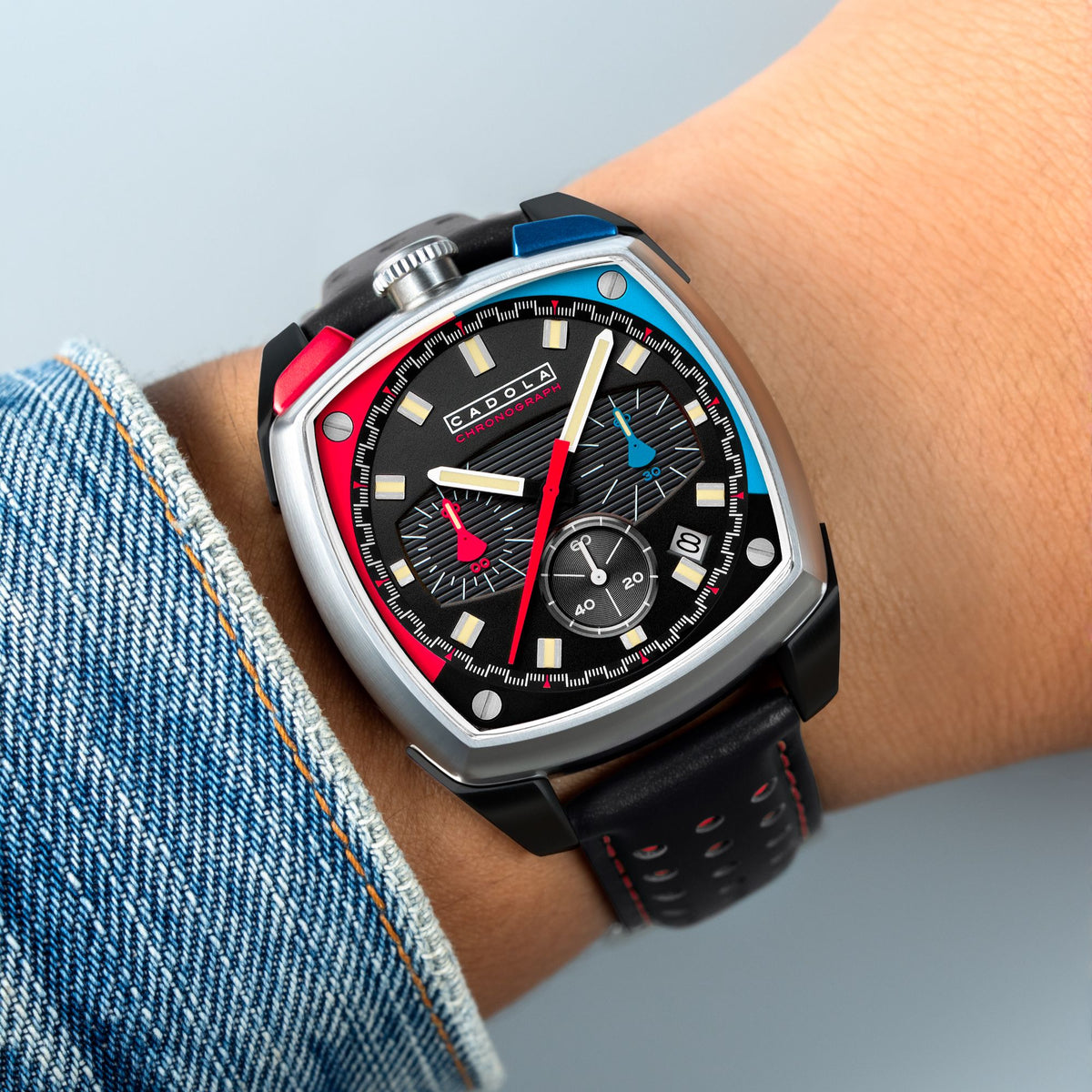 Sleek Racer Black | Taurus Chronograph – Cadola1946