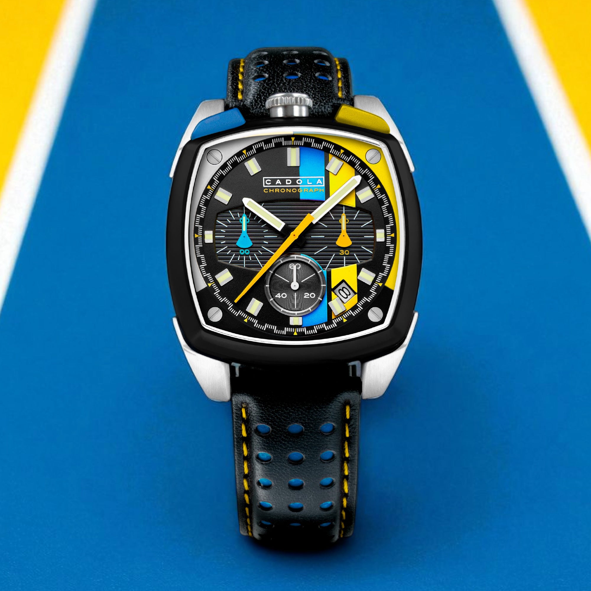 Tarmac Blue | Peterson Chronograph – Cadola1946