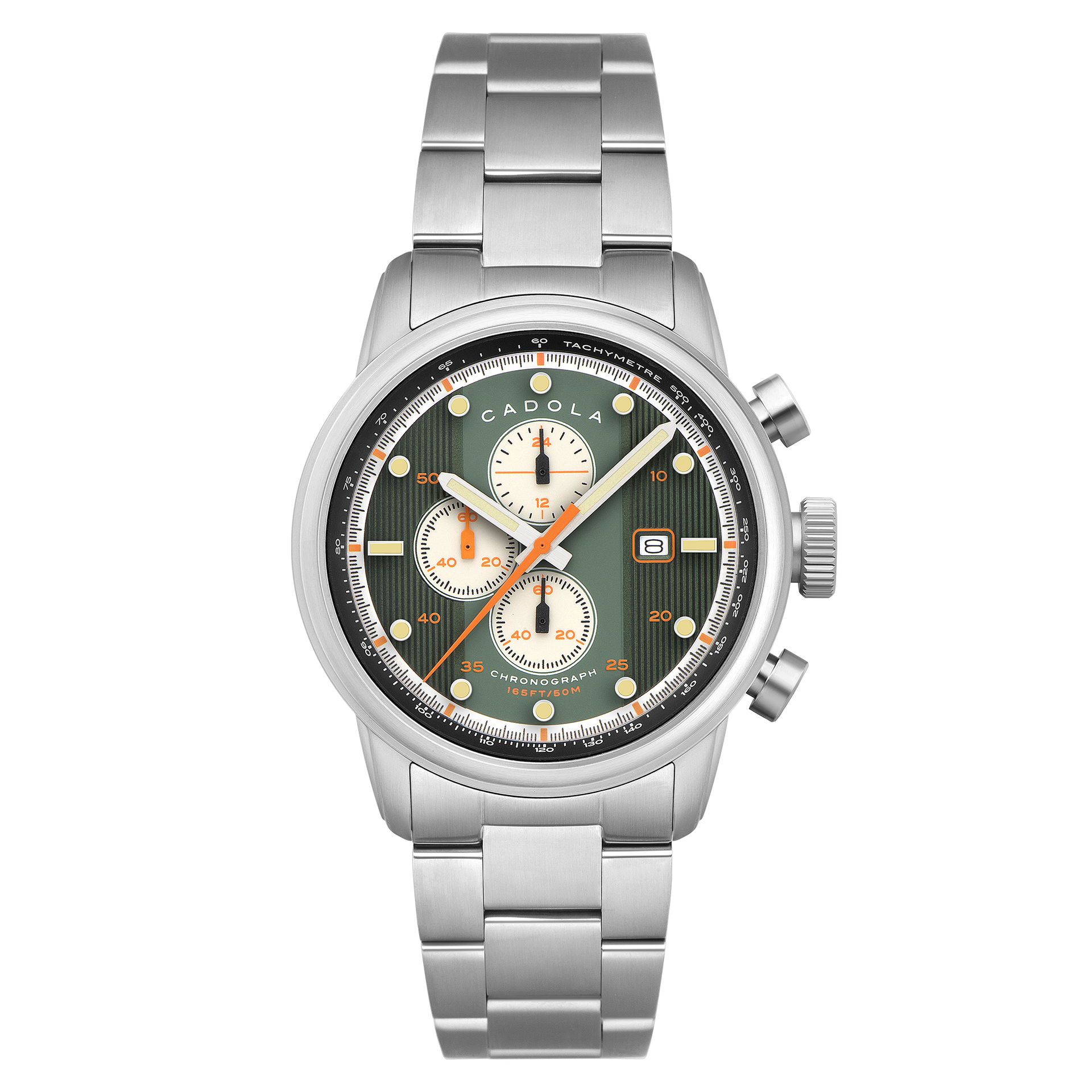 Pitstop Green | T-bucket Chronograph – Cadola1946 Pitstop Green | T-bucket Chronograph – Cadola1946